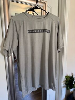 Orangetheory Light Gray Short Sleeve Performance Tee